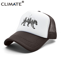 Parametrów klimatycznych las niedźwiedź czapka typu Trucker polowanie czapka myśliwska kapelusz Hip Hop mężczyźni kobiety kapelusz czapka z daszkiem czapka z daszkiem fajne lato czapki z siatki 3